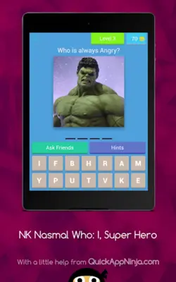 NK Nasmal Who I, Super Hero android App screenshot 3