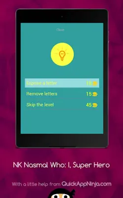 NK Nasmal Who I, Super Hero android App screenshot 8